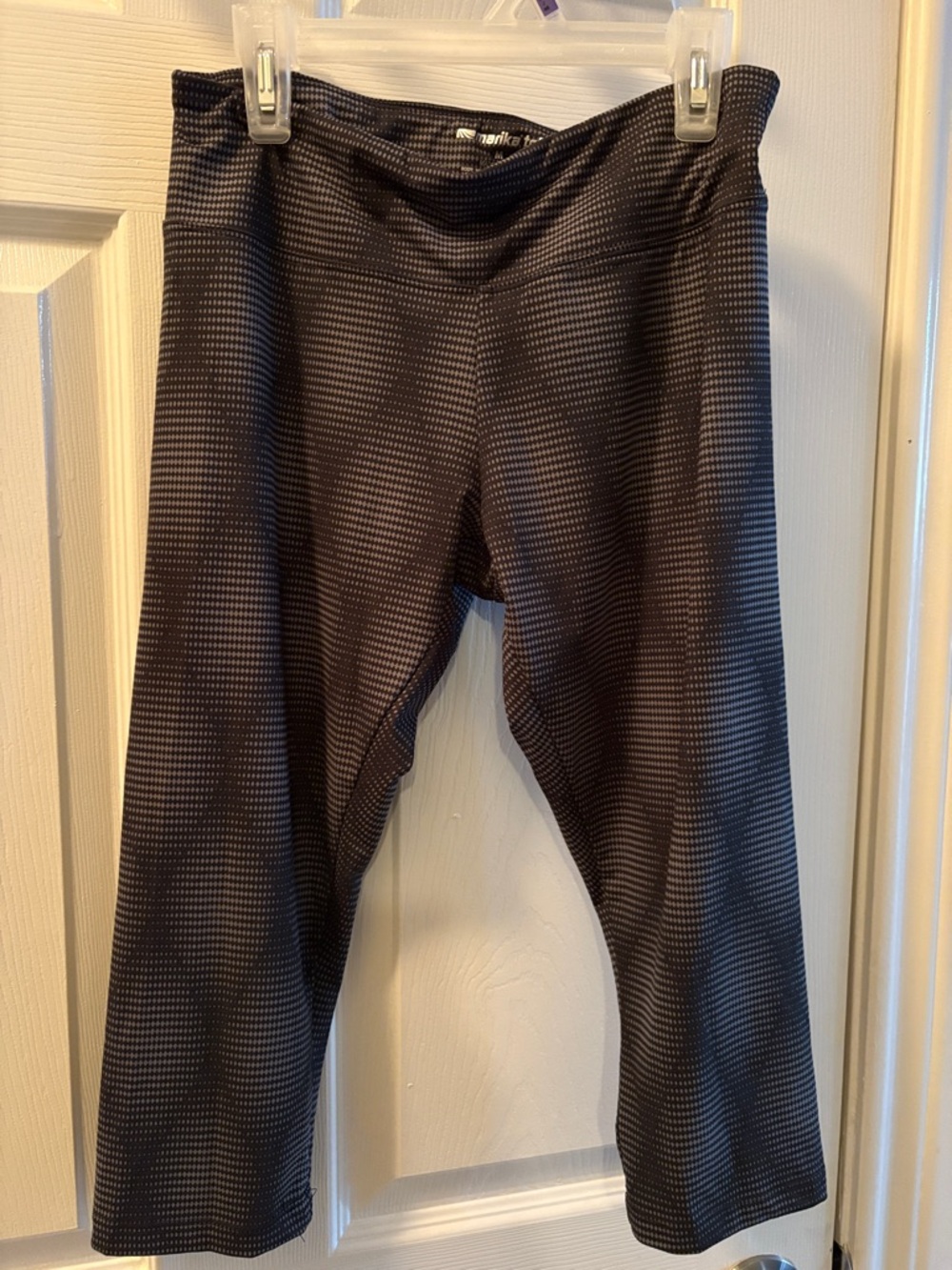 Marika Black Micro-Pattern Kids Leggings